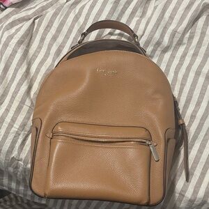 Kate Spade Tan Leather Backpack
